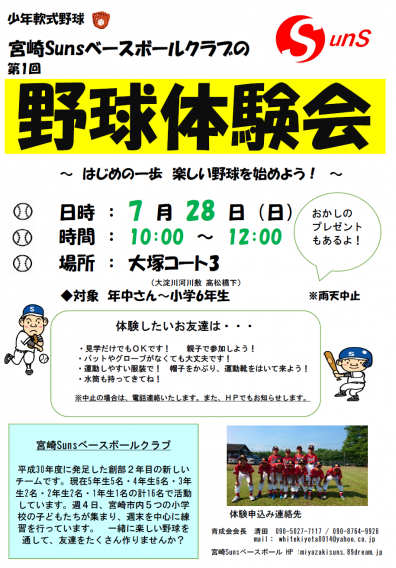 第１回野球体験会